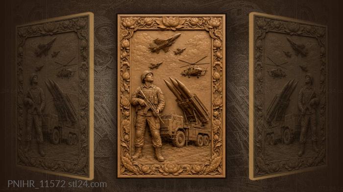Military power and aerial defense 3d STL model