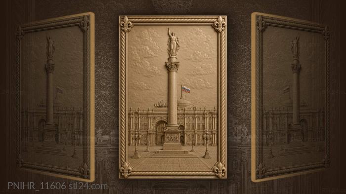 Majestic column with upward gesture 3d STL model