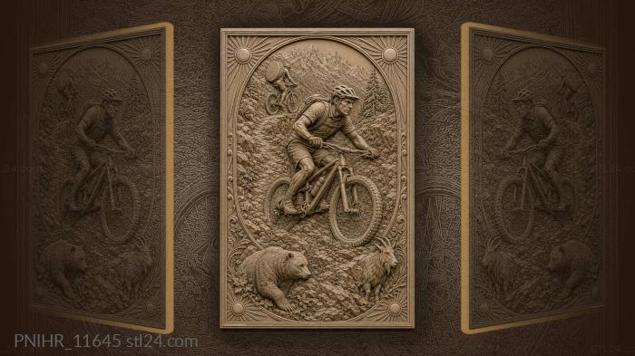 Mountain bike ride with lunar carrier 3d STL model