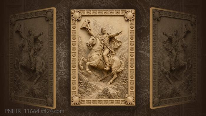 Napoleon’s heroic mountain ride forward 3d STL model