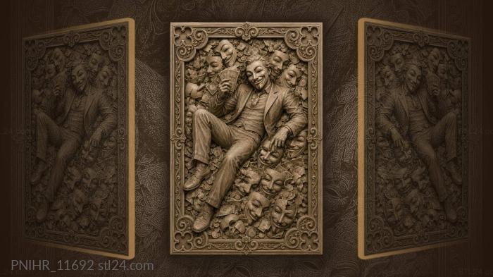 Masks of mischief and money 3d STL model
