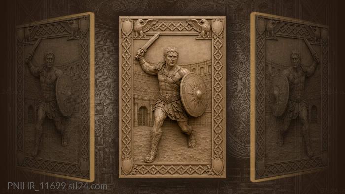 Gladiator’s strength roman amphitheater eagles 3d STL model
