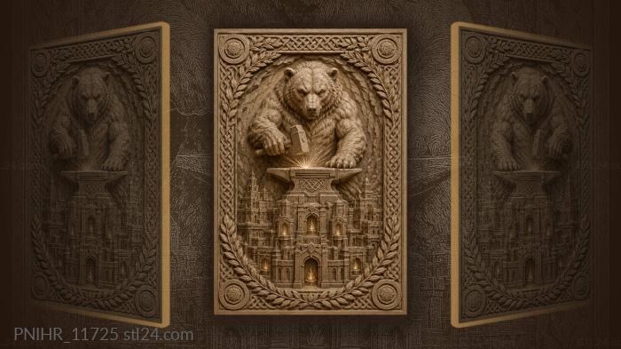 Bear smith at dwarven fortress 3d STL model