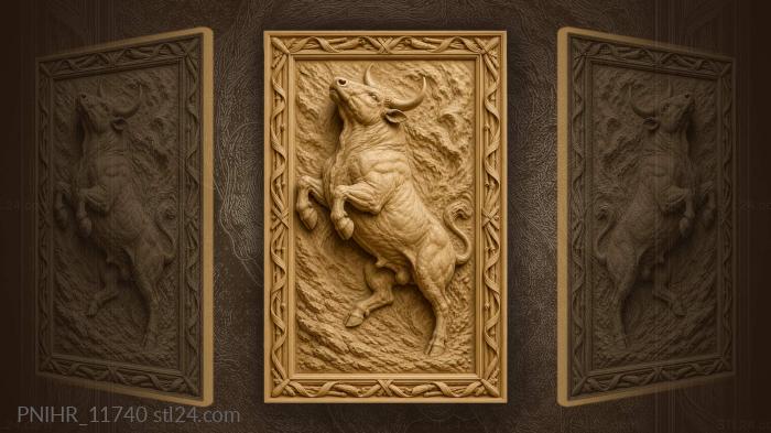 Raging bull powerful upward thrust 3d STL model