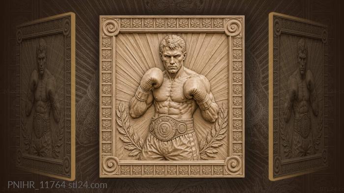 Light rays behind the champion 3d STL model