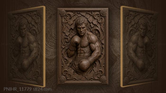 Emerging from the fractured background 3d STL model