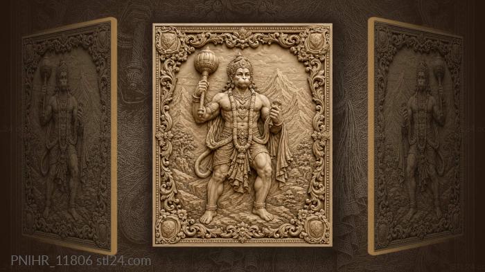 Hanuman’s strength and mountain majesty 3d STL model