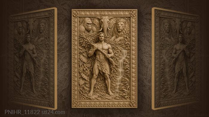 Strength of man and wild beasts 3d STL model