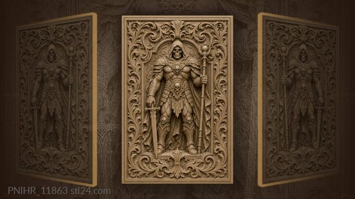 Skeletal face beneath the hood 3d STL model