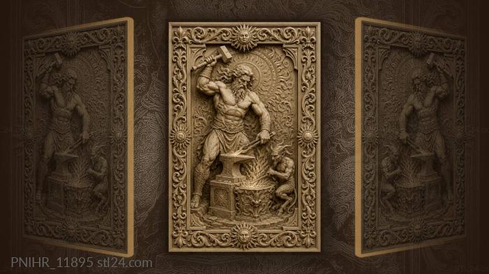 Creature climbing from the forge to help 3d STL model