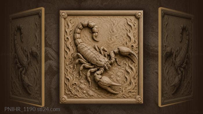 Sting above burning columns 3d STL model