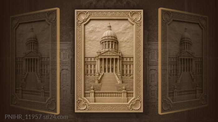 Domed house above the grand stairway 3d STL model