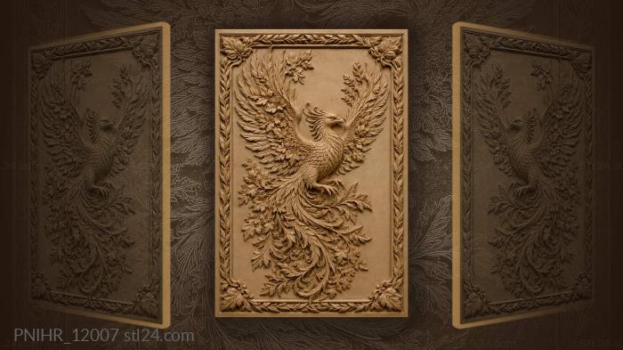 Phoenix wings made of autumn leaves 3d STL model