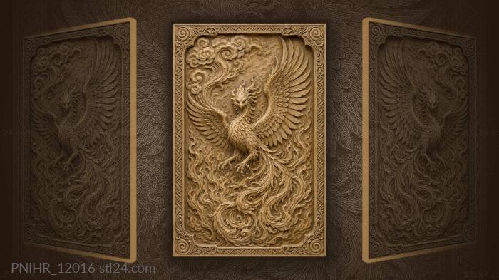 Firebird turning its head back 3d STL model