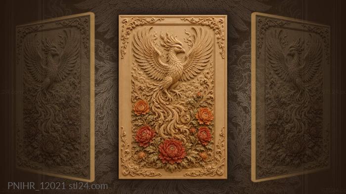 Rising from red and orange flowers 3d STL model