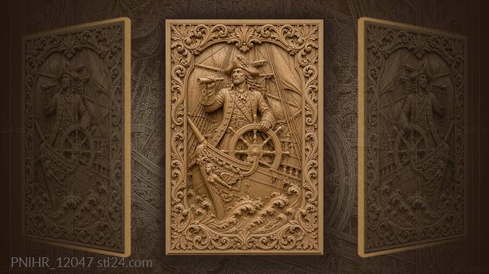 Spyglass above the bow cutting waves 3d STL model