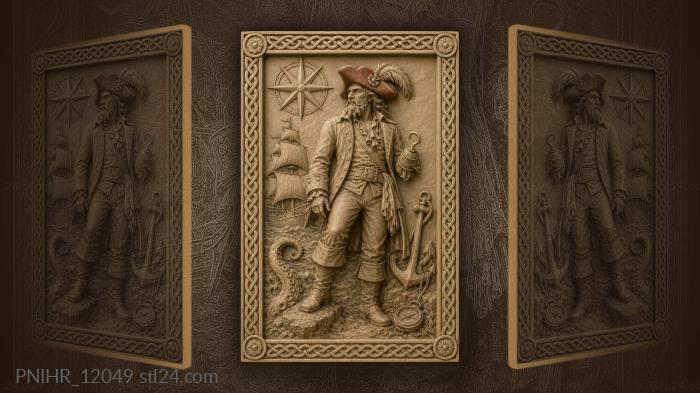 Hook for a hand and a red hat 3d STL model
