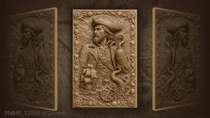 Hook for a hand above an anchor 3d STL model