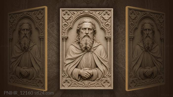 Noble gentleman with intricate frame 3d STL model