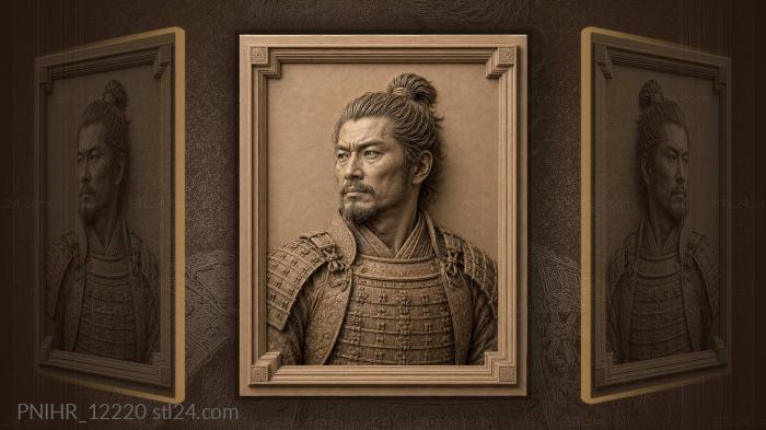 Samurai warrior noble portrait strength 3d STL model
