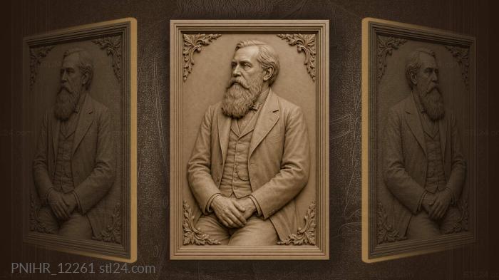 Distinguished gentleman with noble beard · Isaac Newton 3d STL model