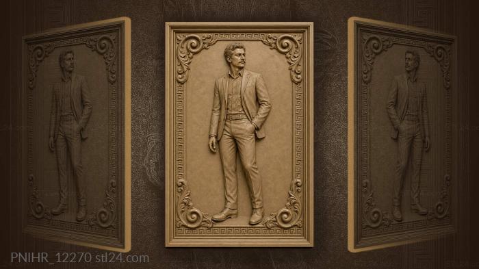 James Bond with a hand in his pocket 3d STL model