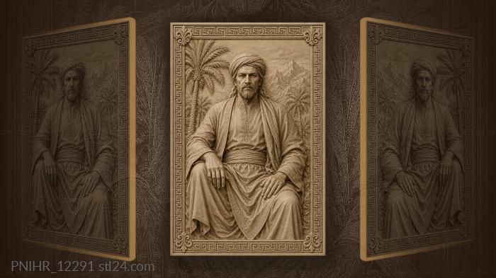 Saladin among palms and mountains 3d STL model