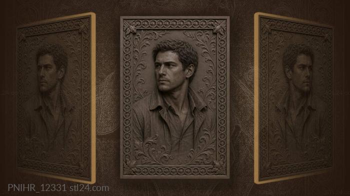 Young man in dark jacket 3d STL model
