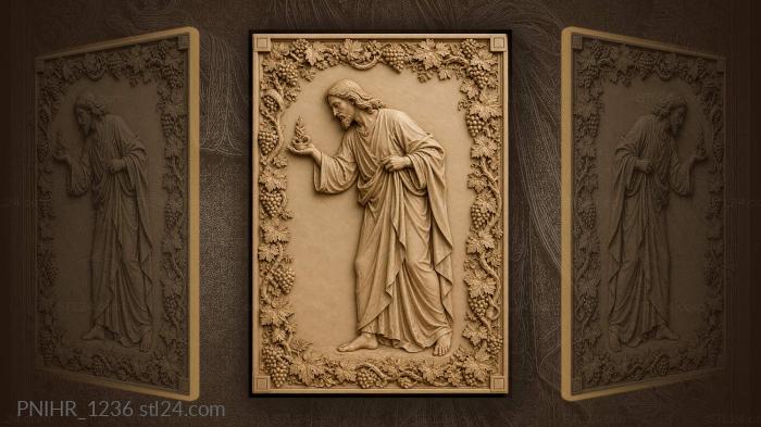 Blessing hands with grapevines 3d STL model
