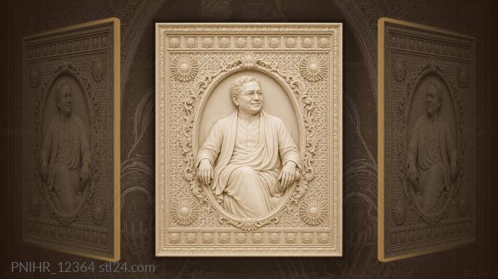 Pope Francis in white vestments 3d STL model