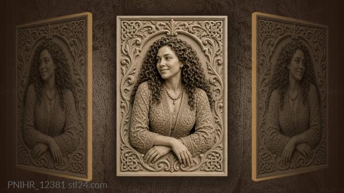 Scheherazade in an embroidered robe 3d STL model