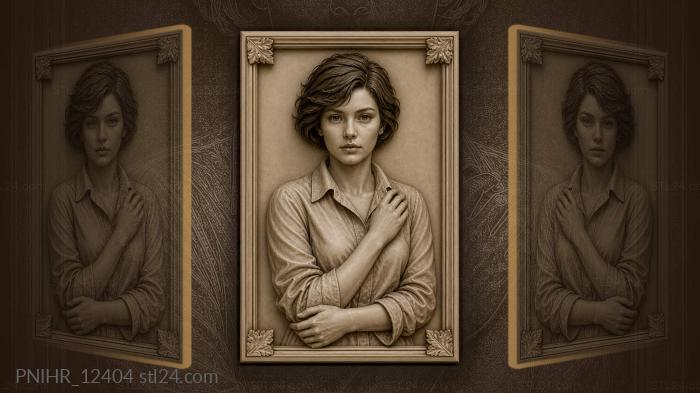Joan of Arc in a plain shirt 3d STL model