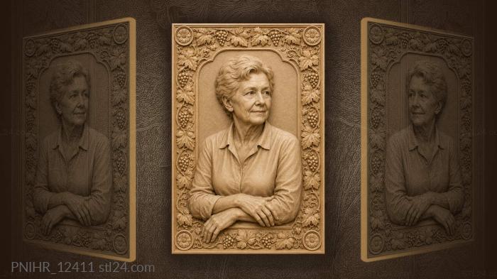 Faina Ranevskaya amid the vineyard 3d STL model