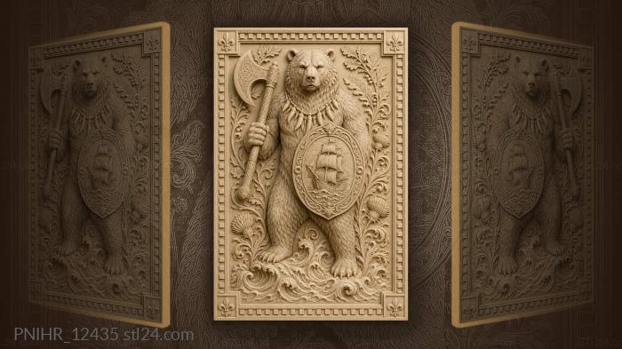 Axe and a necklace of teeth 3d STL model