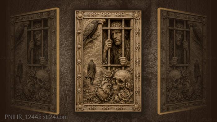 Prisoner’s sorrow raven and fading hope 3d STL model