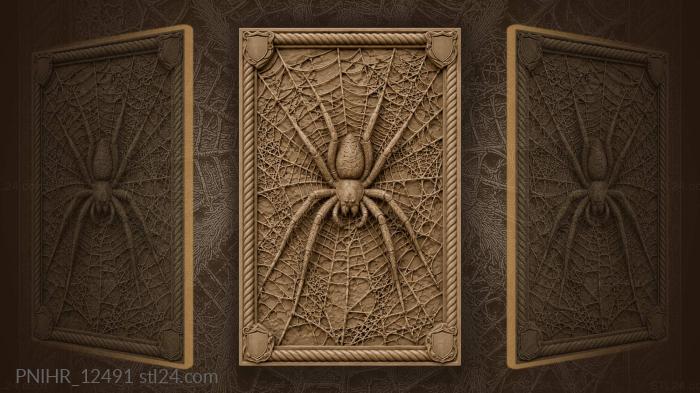 Spider at the centre of a wide web 3d STL model
