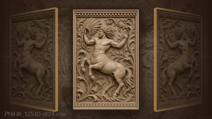 Powerful centaur with feathered headdress 3d STL model