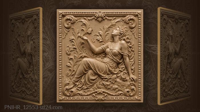 Graceful woman with offering hands 3d STL model