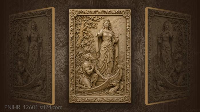 Lady and supplicant by the water 3d STL model