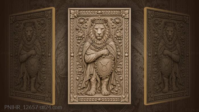Chain on the neck and a taurus shield 3d STL model