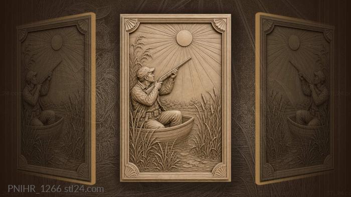 Shot toward the rising sun from a boat 3d STL model
