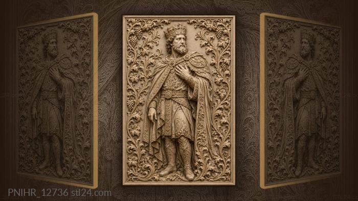 Hand resting on an ornate shoulder piece 3d STL model