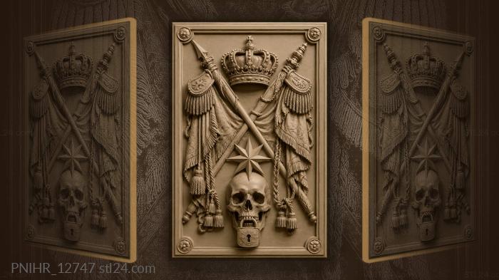 Crowned glory naval power symbol 3d STL model