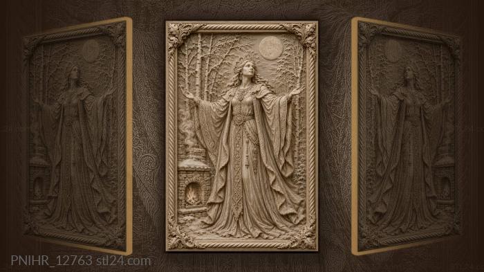Winter queen by the hearth 3d STL model