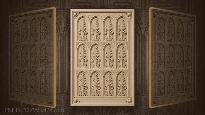 Arcade of slender forms in rhythm 3d STL model