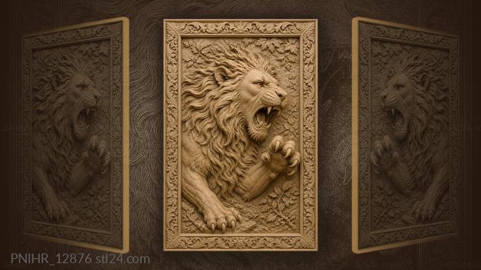 Raised paw with extended claws 3d STL model