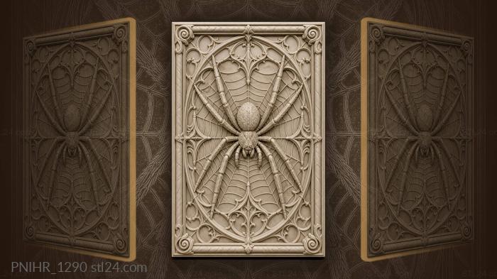 Spider within gothic tracery 3d STL model