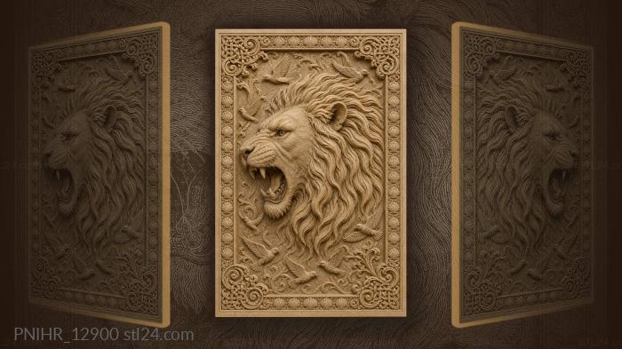 Small birds scattered around mane 3d STL model