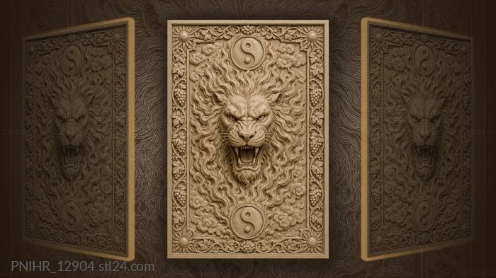 Mane of fire and clouds 3d STL model