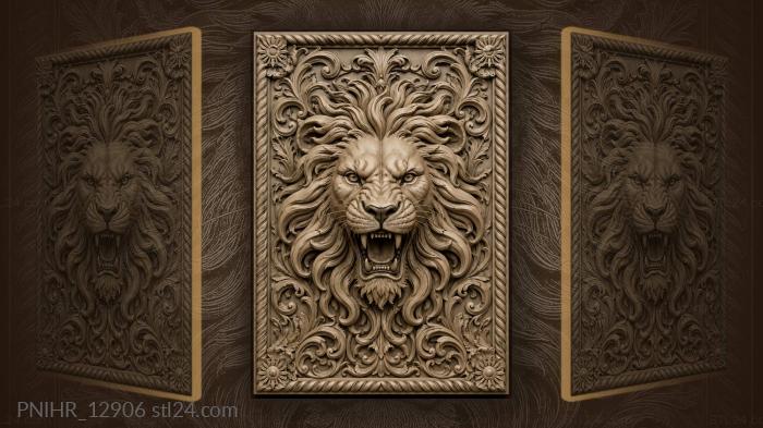 Curling mane spreading toward corner suns 3d STL model